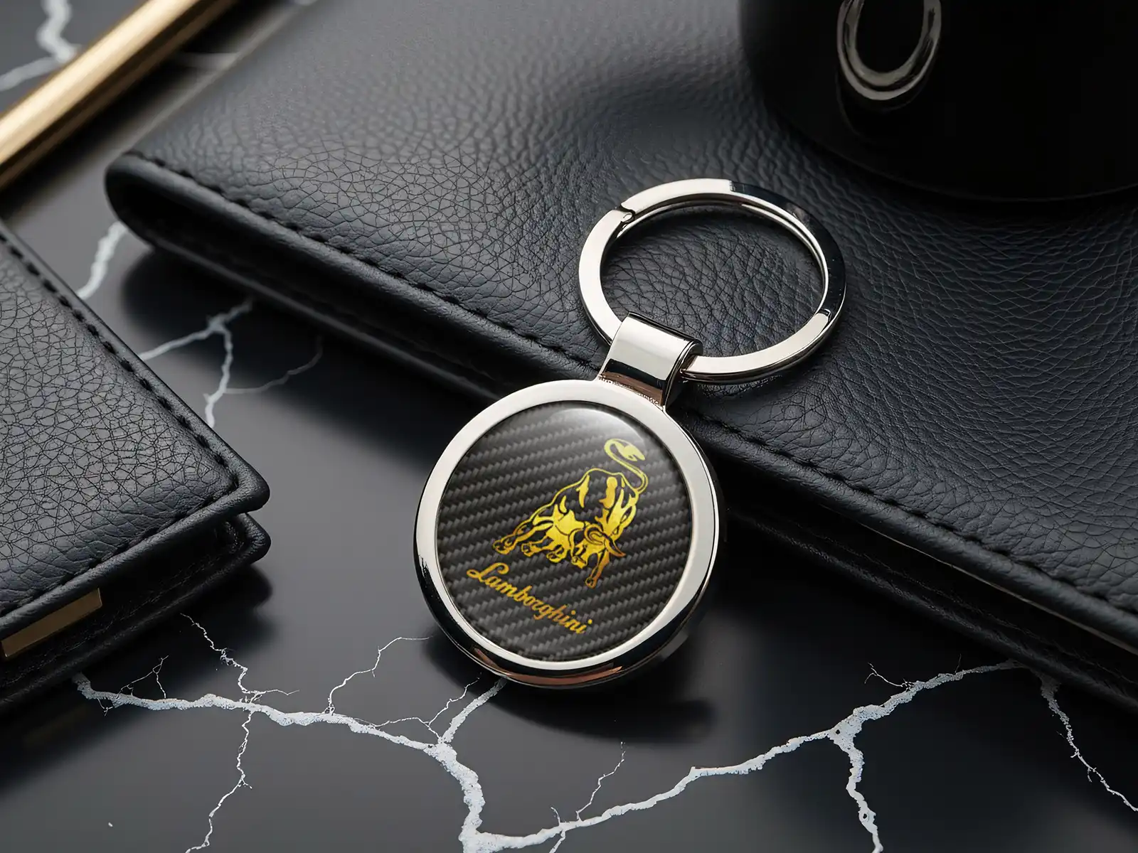 Lamborghini Porte-clés Sécurisé Structure Renforcée Métal